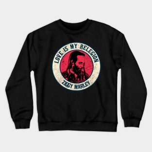 Retro Style Fan Art Design ziggy Marley Reggae Music Crewneck Sweatshirt